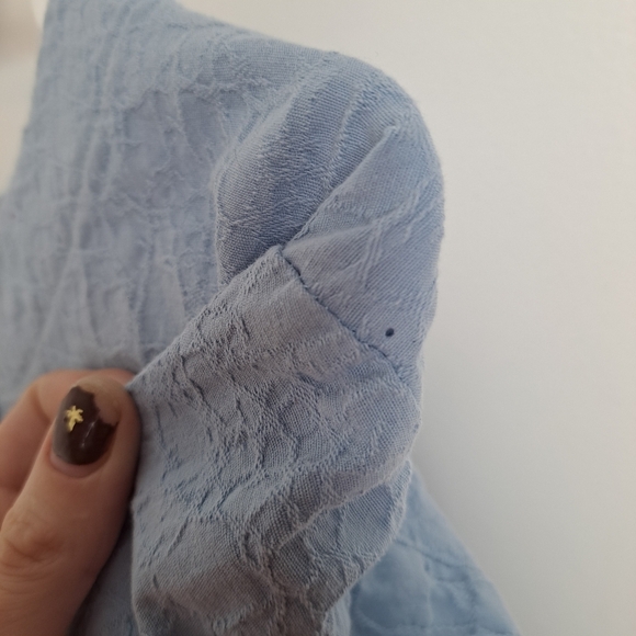 Unbranded Light Blue Sparkly Fish Embroidered Short Sleeve T-Shirt Size 2XL - Picture 4 of 5